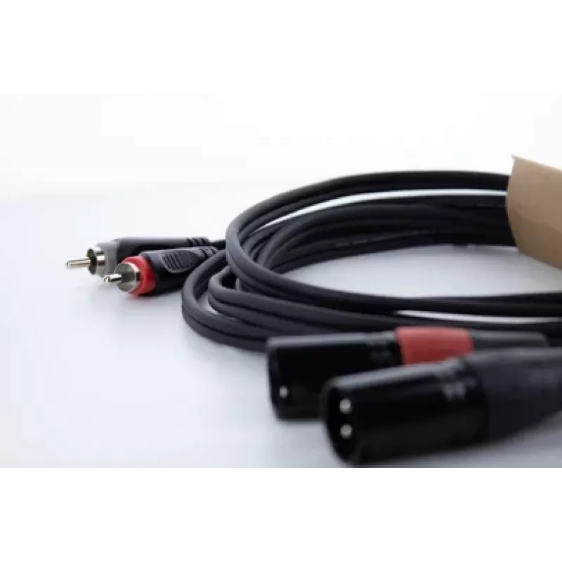 Cordial EU 6 MC XLR auf RCA Kabel 6 m Schwarz 14850