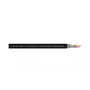 Cordial 15588 CAT 7a S/FTP Patchkabel, RJ45, 1 m, Schwarz, PUR