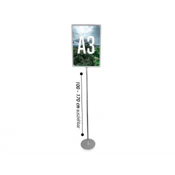 LMG PLSTA3-SI Posterständer Exclusive A3 Silber