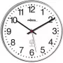 PEWETA Funk-Wanduhr Mattschwarz Kunststoff 30 cm Schwarz/Weiß 51.130.313