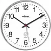 PEWETA Funk-Wanduhr Mattschwarz Kunststoff 30 cm Schwarz/Weiß 51.130.313