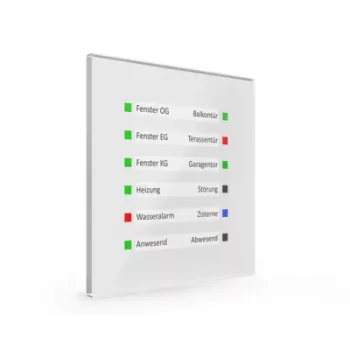 MDT SCN-GLED1W.01 KNX Glas LED-Anzeige, Weiß