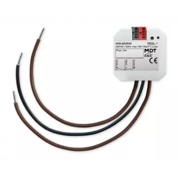 MDT Schaltaktor 2-fach Unterputz, 16 A, 230 V AC, C-Load, Standard, KNX AKS-02UP.03