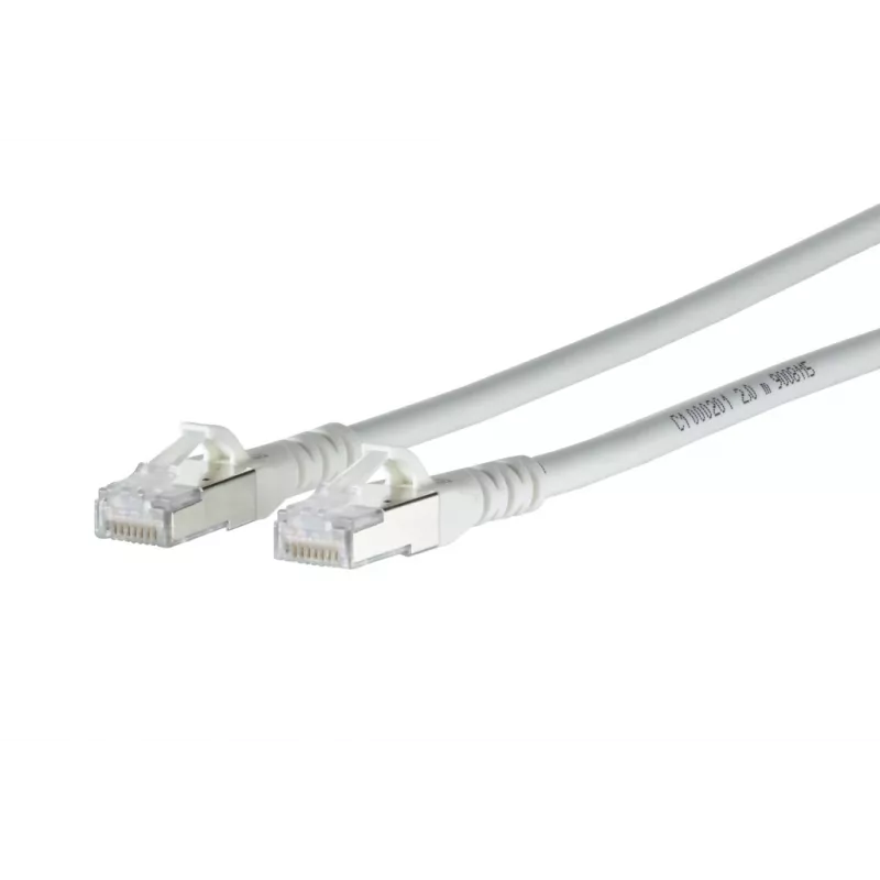 METZ CONNECT 1308450388-E Cat6a S/FTP Netzwerk-Patchkabel, RJ45, 0,3 m, Weiß