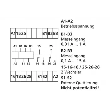 METZ Connect Phasenüberwachungsrelais 230 V AC, 2 Wechslerkontakte, DIN-Schiene 1102720570