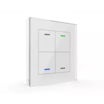 MDT BE-GTL4TW.01 Glass Switch II Light 4-Tasten Weiß