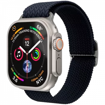 VONMÄHLEN Woven Loop für Apple Watch 44/45/49mm, Navy