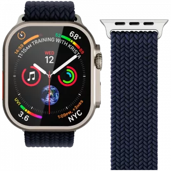 VONMÄHLEN Woven Loop für Apple Watch 44/45/49mm, Navy