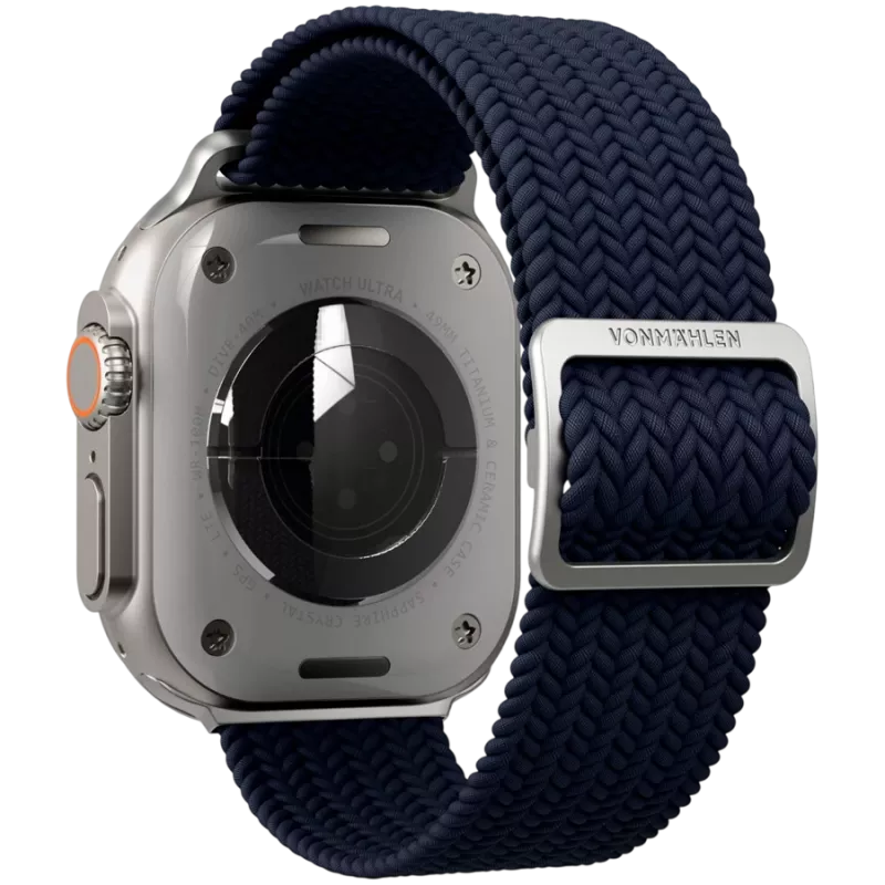 VONMÄHLEN Woven Loop für Apple Watch 44/45/49mm, Navy