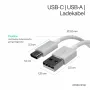 Flexline USB Lade- & Synchronisationskabel, USB-A auf USB-C, 2.0, ABS, Weiß, 0,5m (FL31-13040)