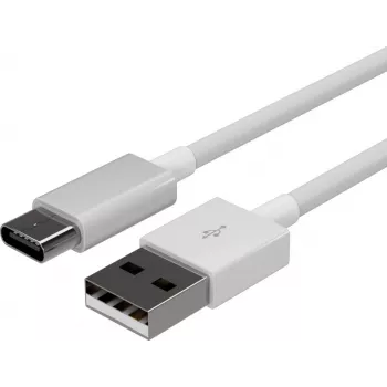 FLEXLINE FL31-13043 USB-A auf USB-C Lade- und Synchronisierungskabel, 2.0, ABS, Weiß, 2m