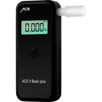 ACE OF SWEDEN ACE Alkoholtester II Atemalkoholmessgerät mit elektrochemischem Sensor, 4‰ BAC, LCD-Anzeige