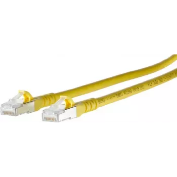 METZ CONNECT 1308450377-E Cat6a S/FTP Patchkabel, Gelb, 0,3 m