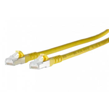 METZ CONNECT 1308450377-E Cat6a S/FTP Patchkabel, Gelb, 0,3 m