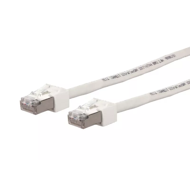 METZ BTR 13084V7588-E Ultraflex500 Cat.6A S/FTP Patchkabel RJ45 Weiß 7,5m