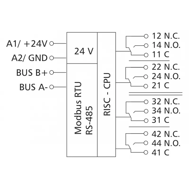Metz 110836132170 MR-F-DO4 Modbus RTU Digitalausgangsmodul