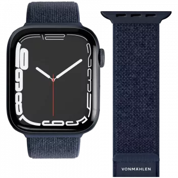 VONMÄHLEN Fitness Loop 2 Smartwatch-Armband für 44mm, 45mm, 46mm, 49mm Gehäuse, Einheitsgröße, Marineblau