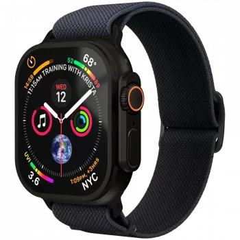 VONMÄHLEN Classic Nylon Loop für Apple Watch 40/41/42 mm, One Size, Navy Black