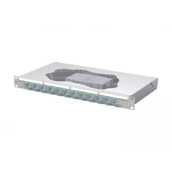 METZ CONNECT Spleiß-Patchpanel 24xLC-Duplex OM3 1U 19 Zoll 1504557724-E