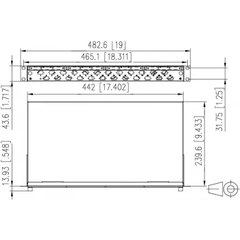 METZ CONNECT Spleiß-Patchpanel 24xLC-Duplex OS2 Singlemode 1U 19 inch Rackmontage 1504697424-E