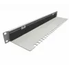IT-BUDGET 19 inch Kabelmanagement-Panel mit Bürstenleiste und Zugentlastungsschienen, 1U, Lichtgrau 90ITBKDFPKL1HEG