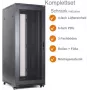 IT-BUDGET 19 inch Server Rack SRK Komplettset 42U 800x1000 mm Flatpack Schwarz
