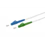 METZ CONNECT 151P7JOJA20E LC-S/LC-S APC OS2 Singlemode-Lichtwellenleiter-Patchkabel, 2 m, Weiß, LSZH