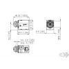 METZ MWN911A115 M12 A-kodierter 4-poliger Sensor/Aktor Einbau-Steckverbinder, Schalttafel-Durchführung, Stecker zu Buchse, IP67