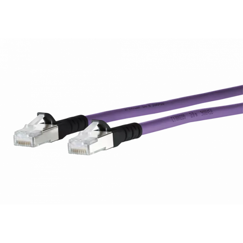 METZ CONNECT 1308451009-E Cat6a S/FTP Netzwerkkabel, 1 m, Violett