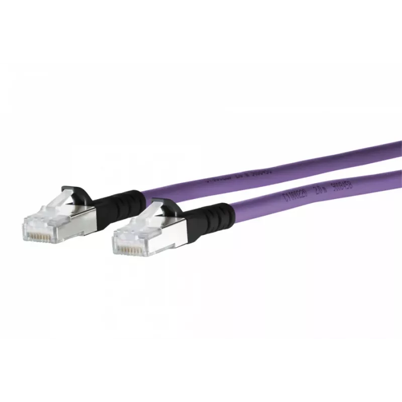 METZ CONNECT 1308451009-E Cat6a S/FTP Netzwerkkabel, 1 m, Violett