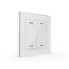 MDT BE-GTL20W.A1 Glas-Taster II Light 2-fach RGB-W Weiß Jalousie/Rollladen