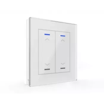 MDT BE-GTL20W.A1 Glas-Taster II Light 2-fach RGB-W Weiß Jalousie/Rollladen