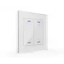 MDT BE-GTL20W.A1 Glas-Taster II Light 2-fach RGB-W Weiß Jalousie/Rollladen