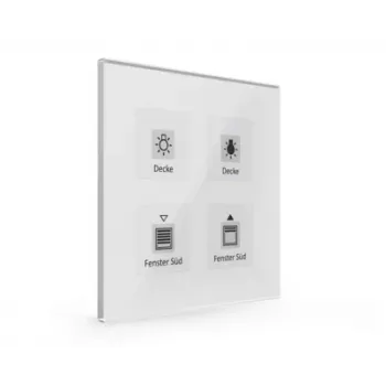 MDT BE-GTT4W.01 Glas-Taster Plus 4-fach Weiß mit Temperatursensor