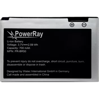 PowerRay PR-616-0728 Ersatzakku für iPhone 5S, 1560 mAh, Li-Po, Bulk