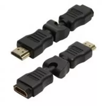 LogiLink HDMI Winkeladapter 270° HDMI Stecker auf HDMI Buchse 4K Schwarz