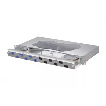METZ CONNECT LWL-Spleiß-Patchpanel 6xLC-D OS2 1U Rackmontage 1504697406-F