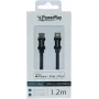PowerRay USB-C auf Lightning MFi geflochtenes Daten- & Ladekabel 1,2m Schwarz PR-DCCL120TBK