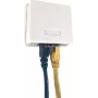 IT-BUDGET Cat.6A UTP Aufputz-Netzwerkdose, 2 x RJ45, Reinweiß, Horizontale Kabeleinführung, PoE+ 90ITBDDAPE