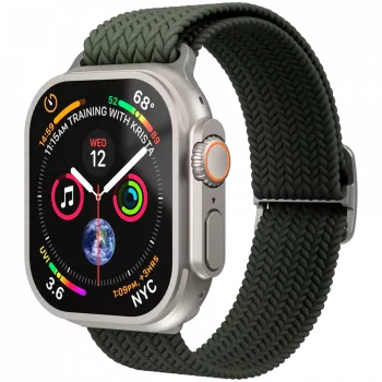 VONMÄHLEN Gewebtes Loop für Apple Watch 40/41/42mm, Olive