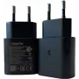 PowerRay PR-TA800EBE 18W USB-C PD Wandladegerät, EU 2-Pin, Schwarz, Bulk