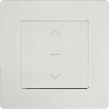 PowerRay PR-SCS-01 WiFi Touch Smart Rollo-Schalter, Glasrahmen Weiß