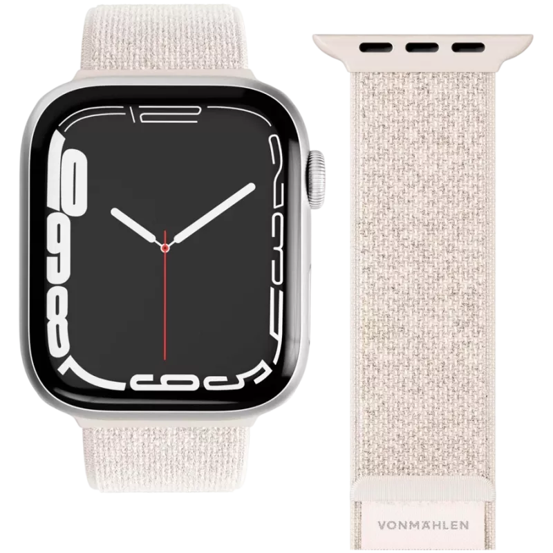 VONMÄHLEN Fitness Loop 2 Armband für Apple Watch 44/45/46/49mm, Creme