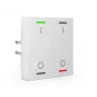 MDT BE-TAL55T2.B1 KNX Tastsensor 2-fach mit RGBW-Hintergrundbeleuchtung und Temperatursensor, Reinweiß Glänzend
