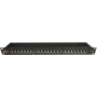 IT-BUDGET 19 inch Business Patch Panel, geschirmt, Cat.6A, 24 Port, 1U, PoE+ Ready, integrierter Staubschutz, Schwarz (90ITBPP6ASSS)