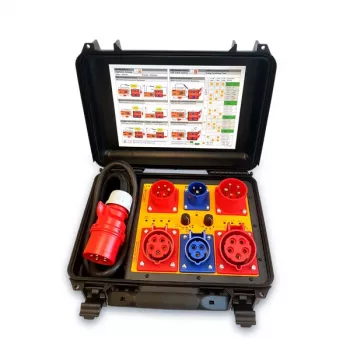 HT Instruments HT-MK4 3-Phasen-32A-Messadapter-Set im Transportkoffer 2009870