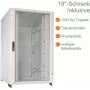 IT-BUDGET 19 inch Server Rack SRK - 27U - 800x1000 mm - Glas-/Stahltür - Kabelkanäle - vormontiert - Hellgrau (99ITB19SRK27810GGNM)