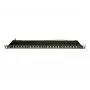 IT-BUDGET 19 inch Superflaches Patch Panel, 0,5U, Vollständig Geschirmt, Cat.6A, 24 Ports, PoE++, Schwarz (90ITBPP6A05S)
