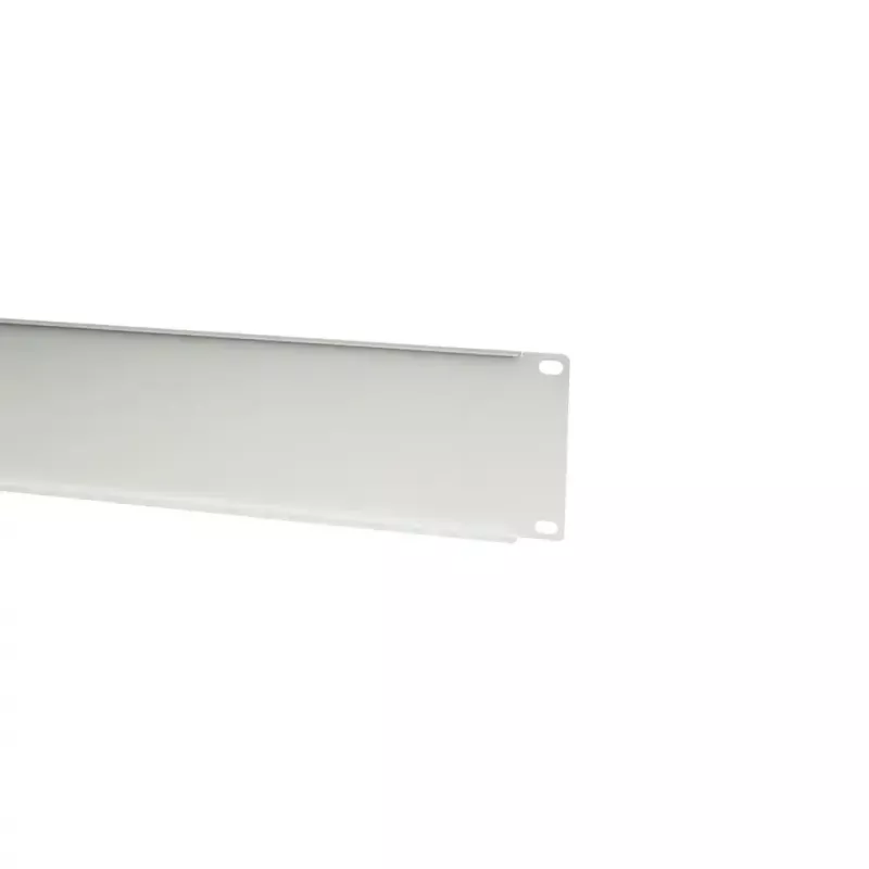 IT-BUDGET 19 Zoll Blindplatte / Rackblende - 2U - Robuste Metallversion - Hellgrau (90ITBBP2HEG)