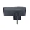 H-Tronic 1114730 Einschaltstrombegrenzer SCL 3680 IP20, 16 A, 3680 W, Schuko Steckeradapter, Schwarz